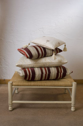 Cushions on a stool